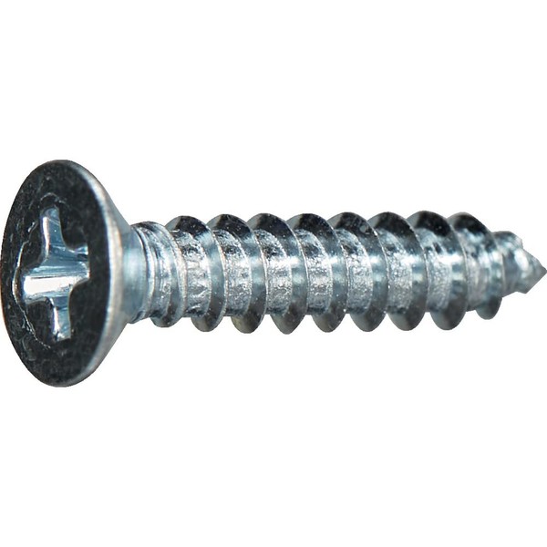 Trusco Nakayama Y834-0308 Countersunk Head Tapping Screws, Type A, Unichrome,