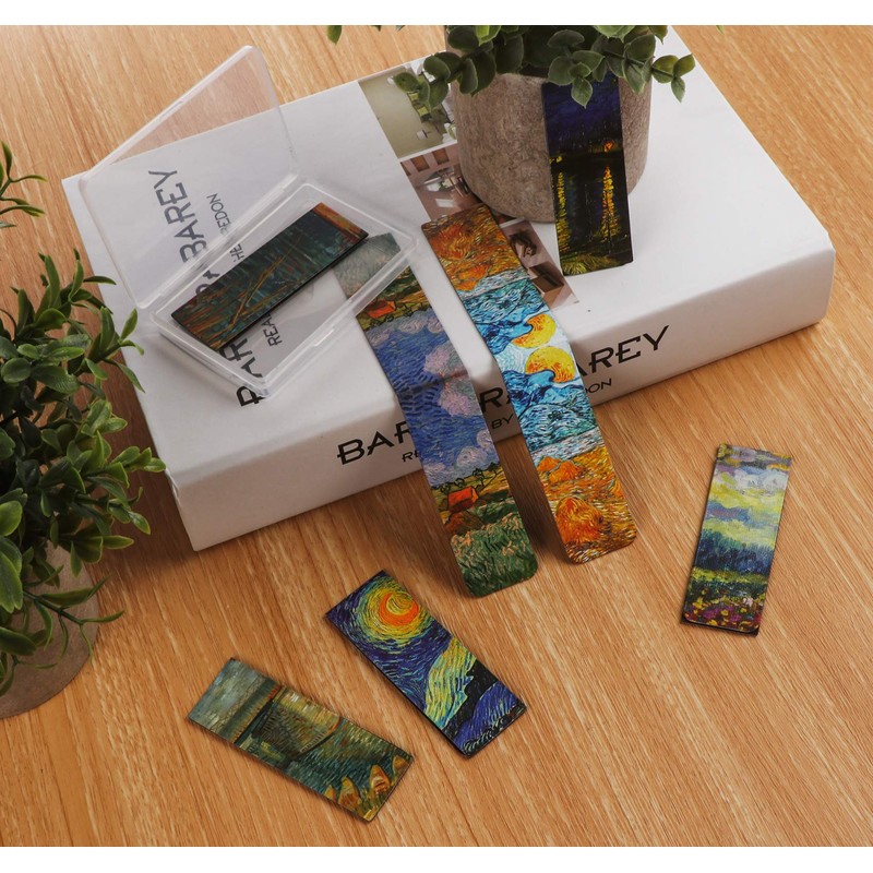 Magnetic Bookmarks 14Pcs Book Mark 3.1’‘ Page Magnetic Markers with
