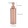 Stainless Steel Dispenser, Kitchen Bathroom Countertop Hand Pump Liquid Rose