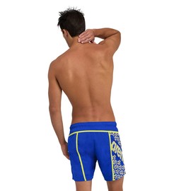 ARENA Men's Pro_File Beach Boxer Logo Swim Trunks