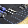 Faithfull 10 Pocket Black Suede Leather Tool Roll