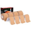 Kinesiology Tape Pre Cut - Beige Physio Tape Strips for