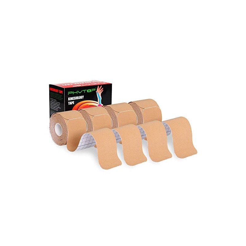 Kinesiology Tape Pre Cut - Beige Physio Tape Strips for