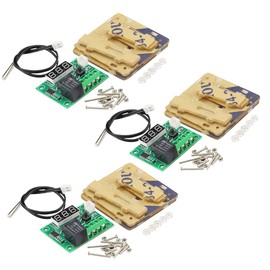 VKLSVAN 3PCS DC 12V XH-W1209 Thermostat Temperature Heat Sensor Switch -50℃~110℃ Digital Temperature Controller Board LED Display with Waterproof NTC Sensor Probe + 3PCS Case