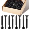 Blulu 18 Pcs 3 Inch Vinyl Shutter Fastener Window Panel