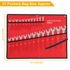 Wrench Roll, Tool Bags, Multi-Pocket Roll Up Tools Storage Bag