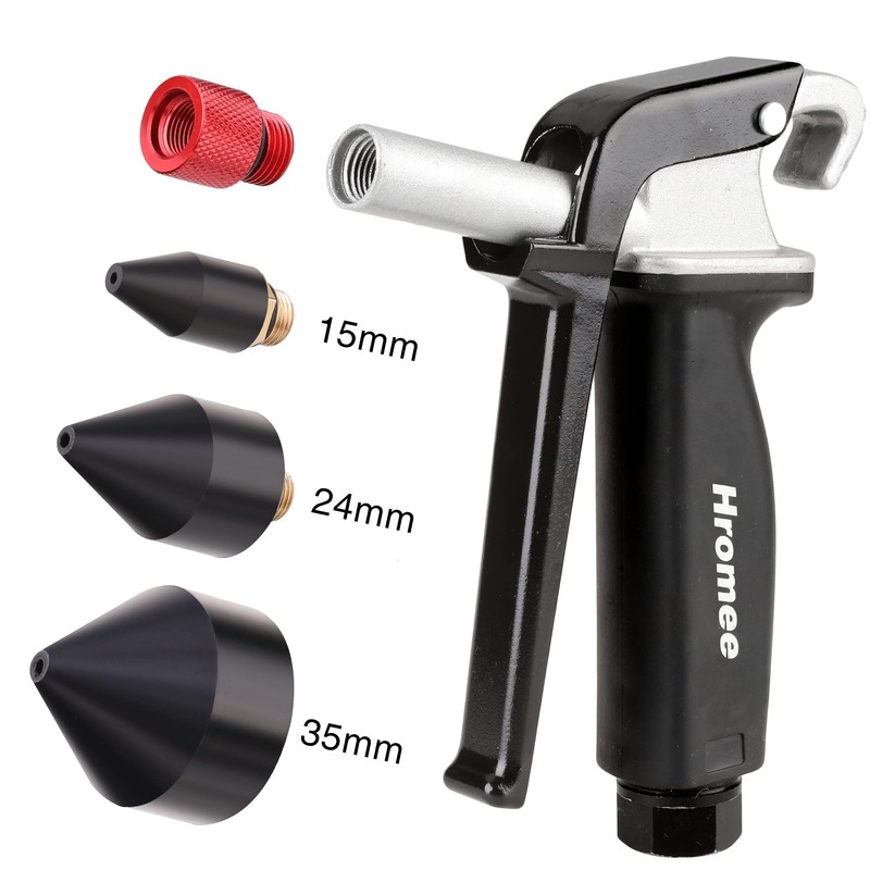 Hromee 1/8-Inch Rubber Tip Set for Air Blow Gun, 4