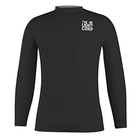 Light Unisex Sup Rashguard Men's Rash Guard Shirt, black