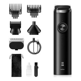 Sejoy Cortadora De Cabello Eléctrica Para Barba 8en1 Pelo De Nariz Color Negro