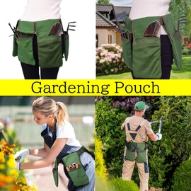NOELAMOUR Gardening Pouch, Apron Bag, Waist Bag, Waist Pouch, Waist Bag, Gardening, DIY, BBQ