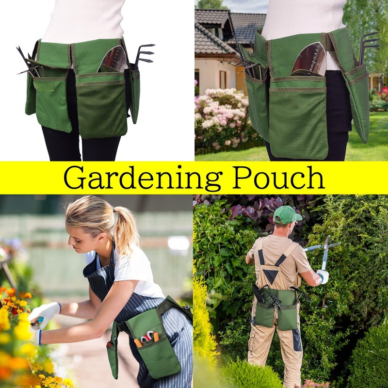 NOELAMOUR Gardening Pouch, Apron Bag, Waist Bag, Waist Pouch, Waist