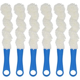 Set of 6 Flexible Scrubber Brushes - Measures 12" Tall - Hundreds of Sponge Like Fingers to Clean Dust and Grime! (6)