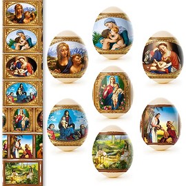 Ukrainian Thermo Heat Shrink Sleeve Decoration Easter Egg Wraps Pysanka Set - for 7 Easter Eggs (Christian)