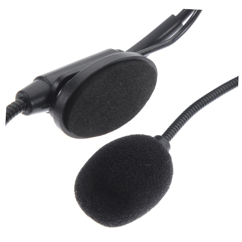 TEHAUX Lightweight Overhead Head Microphone with Connector Comfortable Headset Mic