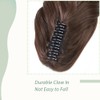 Claw On Ponytail Extension Matte Material 18 Inch/45cm Curly Wavy
