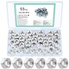 TOOINKCV Pack of 55 Hex Nuts M10 Hex Nuts Assortment,