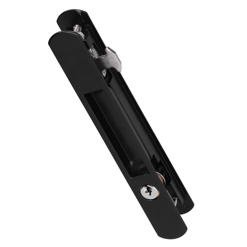 Sliding Door Lock Black Copper Zinc Alloy Lock Furniture Hardware