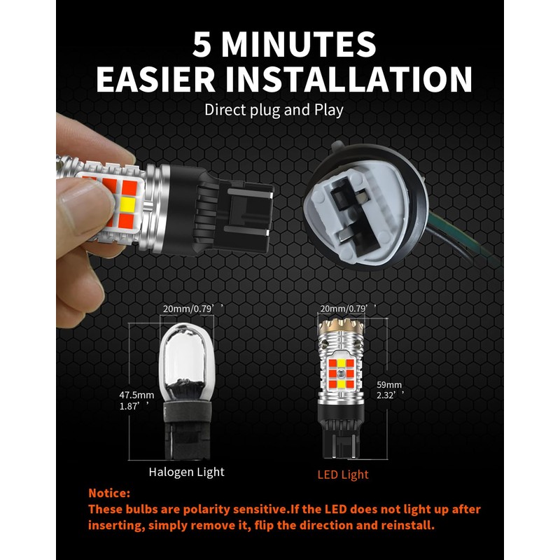 LASFIT 7443CK LED Bulb 7444CK ONLY for CK socket for