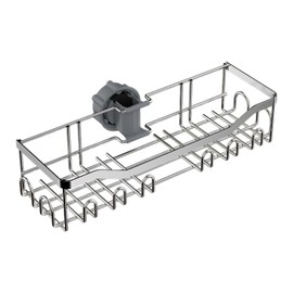 DecorDwell Shower Shelf No Drilling Shower Rails Storage Shelf Stainless Steel for 18 mm-25 mm Shower Rail, Bathroom Organiser Shampoo Holder, Rustproof Shower Shelf for Hanging, Shower Basket