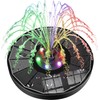 SZMP Solar Water Fountain Upgraded 100% Glass Panel, 3.5W Solar