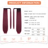 SEIKEA Clip in Ponytail Extension Wrap Around Straight Hair for