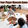 4 Player Wooden Mancala Board Game,4 Player Mancala Board Game
