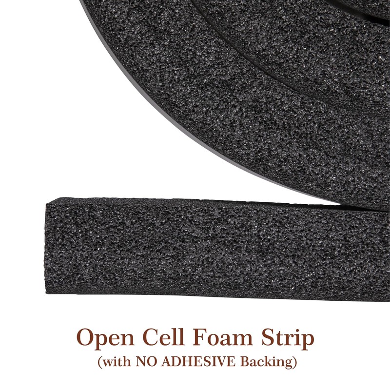 Yotache Open Cell Foam Air Conditioner Insulation Seal Strip 2"x1",