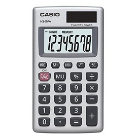 Casio Casio HS-8VA, Solar Powered Standard Function Calculator