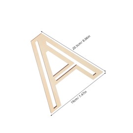 COHEALI Wooden Letter A Wall Decor Rustic Hollow Design for DIY Crafts Versatile Wall Letters for Home Decoration Living Room Bedroom Durable Easy Care