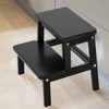 HOUCHICS Step Stools for Adults, Wooden Step Stool with 400