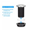 sourcing map Garbage Disposal Air Switch Button 32mm Dia 304