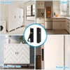Dontay Pocket Door Pull Handle, Press Finger Edge Pull, Push