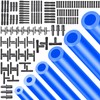 Tnisesm Vacuum Hose Automotive With 128PCS Vacuum Connector,1/8" 5/32" 3/16"