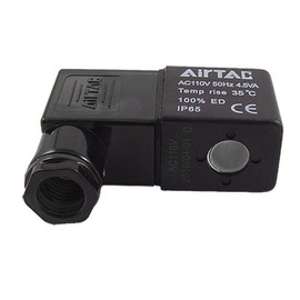 IIVVERR Black AC 110V Electrical Component Solenoid Valve Coil (Bobina de electroválvula de componente eléctrico AC 110V negro