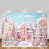 MEHOFOND 7x5ft Christmas Backdrop Candy Gingerbread Castle Winter Snowflake Icing