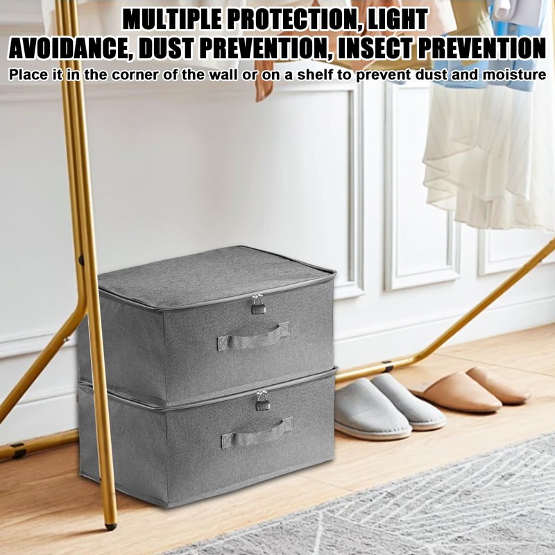 BAIFULAI Pack of 2 Lockable Boxes, Lockable Box with 2