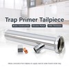 17GA Chrome Brass Trap Primer Tailpiece 1-1/2" x 8" Direct