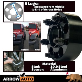 Arrow 2x 2" 5x4.5(115mm) Hub Centric Wheel Adapter Spacer Fits Infiniti Nissan Model