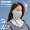 A1 Cooling Golf Mask & Face Cover - 3D Ice Silk Neck Mask for Sun Protection One Size/Neck Mask [Dark Gray] 40ea
