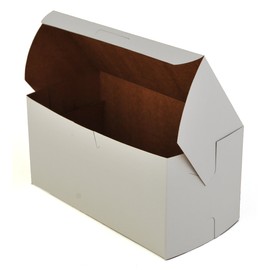 SCT White One-Piece Non-Window Bakery Boxes, 8 x 4 x 4, White, Paper, 250/Carton