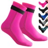 HINATAA 3mm Neoprene Wetsuit Socks,Thermal Wetsuit Socks, Quick-Drying Non-Slip Diving