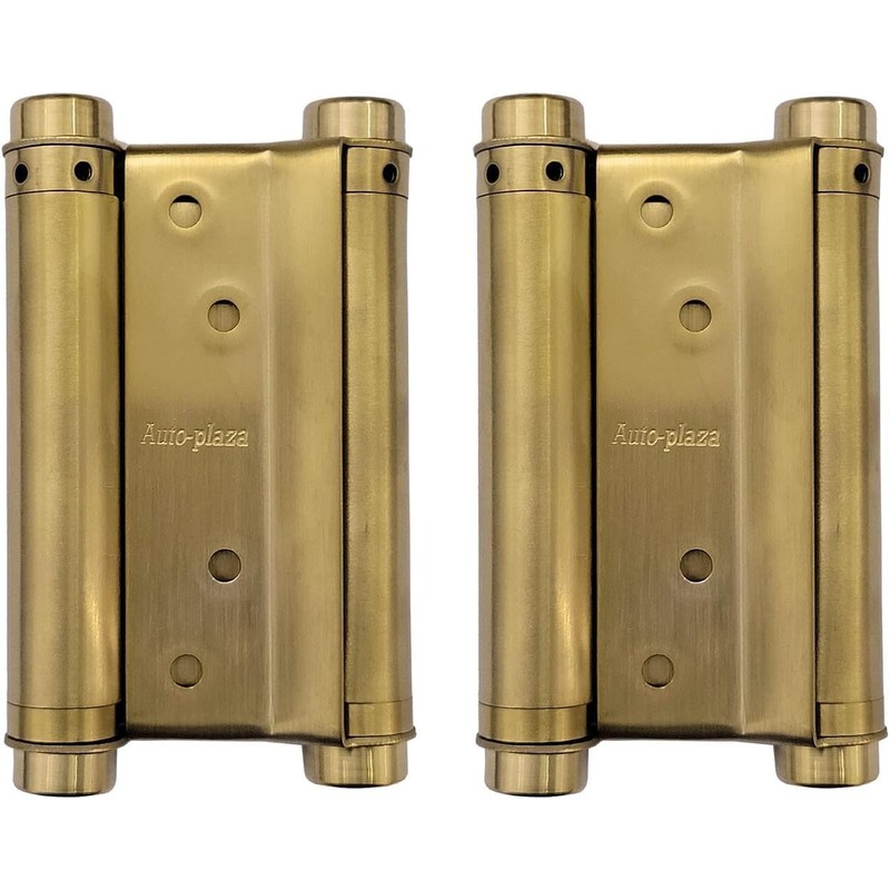 4Inch (100mm) Golden Double Action Stainless Steel Door Hinges Saloon