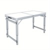 ROISDIYI 4ft Folding Table, Indoor Outdoor Heavy Duty Portable w/Handle,