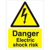 Seco Danger Electric Shock Risk Sign, 200mm x 300mm -