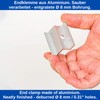 Solar Panel End Clamp 12 Pieces for 35mm Module Height