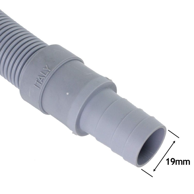 SPARES2GO Drain Hose Extension for AEG Dishwasher (2.5M, 19mm /
