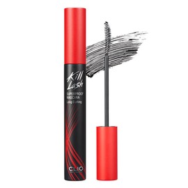 CLIO Kill Lash Superproof Mascara, Waterproof Lengthening Mascara with Slim Curved Brush for Straight Lashes, Smudge-Resistant Long Wear, Lifted Curl and Clean Separation (001 Long Curling)
