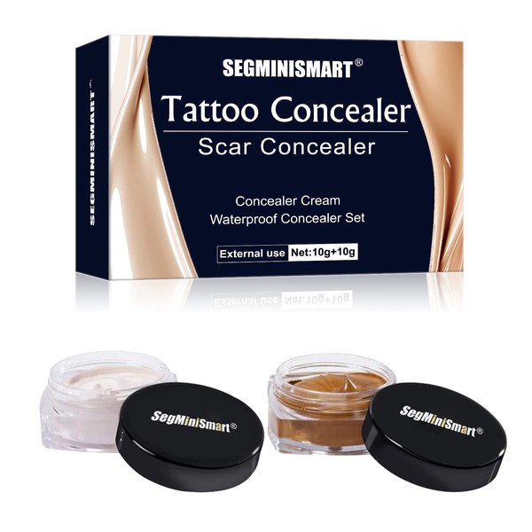 Tattoo Concealer, Scar Concealer, Tattoo Cover, Tattoo Cover, Tattoo Remover, Professional Waterproof Tattoos Cover Up Concealer Tattoo Scar Moles Vitiligo Set