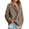ANRABESS Womens Oversized Sweatshirt Long Sleeve Henley Pullover Tops 2025