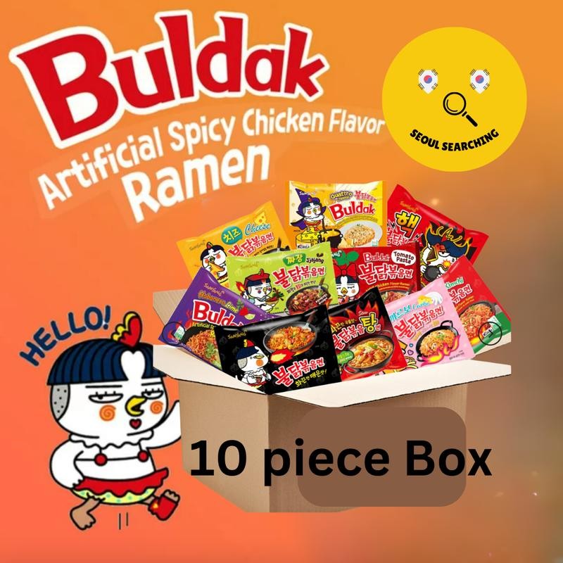 [10 Pack Box] Samyang Buldak Chicken Ramen 10 Flavor Combo